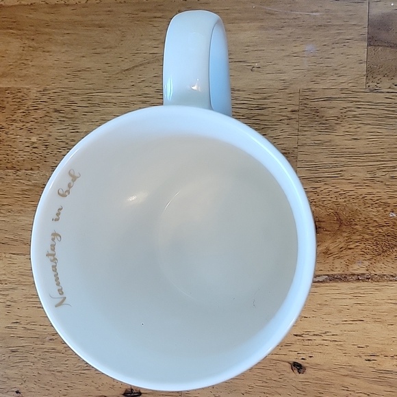 Hazel & Co Tropical Leaf Print Mug 'Namastay In Bed' - Picture 3 of 4